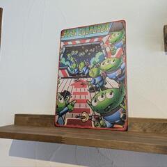 トイ・ストーリー　リトルグリーンメン　ブリキ看板　インテリアの画像