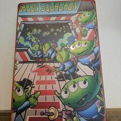 トイ・ストーリー　リトルグリーンメン　ブリキ看板　インテリア