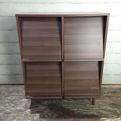 本棚 ブラウン系 W800×D400×D980mm 家具 おしゃ...