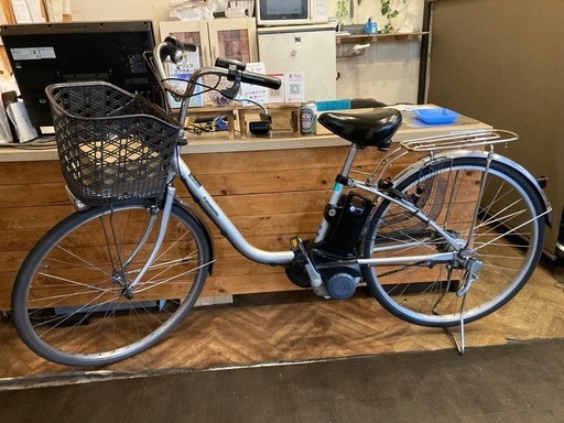 【Panasonic VIVI SX電動アシスト】内装3段　26インチ自転車　シルバー