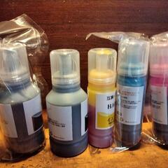 YAD/HAR 互換インクボトル エプソン ヤドカリ ハリネズミ インク YAD-BK (増量140ml) *2+HAR-C/HAR-M/HAR-Y 各70ml 大容量 5本高発色の画像