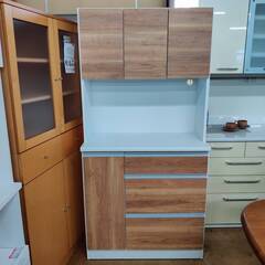 【愛品倶楽部柏店】サンコウ 3枚扉レンジボード ミール90H