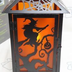♪ハロウィン ランタン ユラユラと明滅するLED 魔女 蜘蛛の巣♪の画像