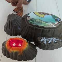 恐竜　火山　おもちゃの画像
