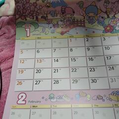 サンリオキキララ６枚つっり２０２５カレンダー新品未使用の画像