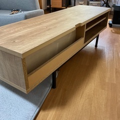 LOWYA ロウヤ テレビ台 ローボード 140cm 国産 収納付の画像