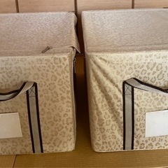 ふた付き収納ケース RUMIERE(ルミエール) Lサイズ2セッ...