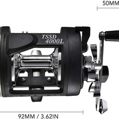 トローリングリール、ボート海釣りリールトローリング釣りリール右ドラムフィッシングの画像