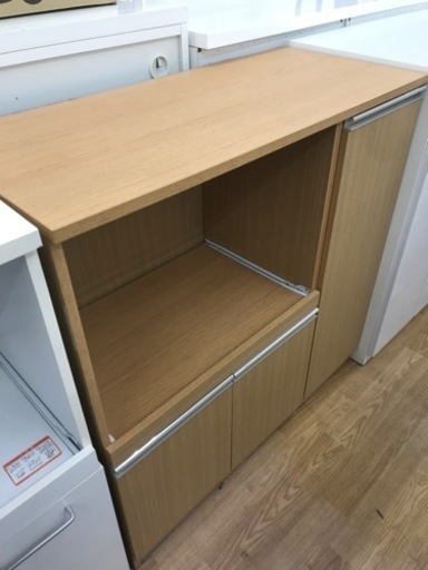 ★ジモティ割あり★ レンジ台　 ブラウン 　H90×W90×D40　 クリーニング済み KJ8539