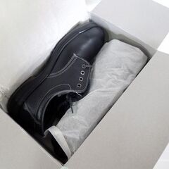 開封未使用品 ミドリ安全 安全靴 CF110 Y 27.0cm EEE 革製軽量ウレタン2層底 ブラック MIDORI 札幌市 新道東店の画像