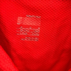 HA2502-187 配送不可 Nike ジップポロシャツ レッド サイズ:M 毛玉汚れ有りの画像