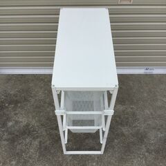 239 イケア IKEA ヨナクセル 収納コンビネーション  収納ラック 収納かご ホワイト  ランドリー収納の画像