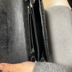 ブラック スパンコール クラッチバッグ　ショルダーバッグ　2way 冠婚葬祭にの画像