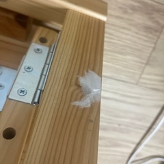 無印良品　パイン材折り畳みテーブルの画像