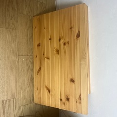 無印良品　パイン材折り畳みテーブル
