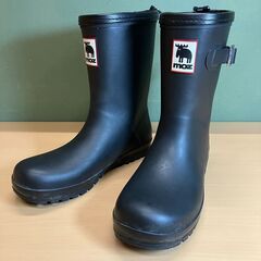 MOZ レインブーツ・長靴（ブラック）M（23.0～23.5cm）