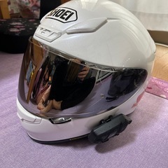早い者勝ち　SHOEI  フルフェイスヘルメット　ミラーシールドインカム付きの画像