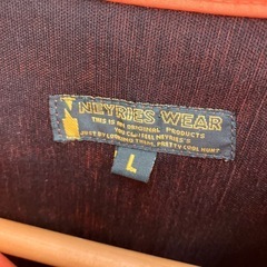 HA2502-191 配送不可 NEYRIES WEAR スタンドカラージャケット オレンジ サイズ:L 毛玉汚れ有りの画像
