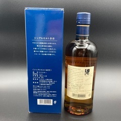 P0208702A ニッカウイスキー シングルモルト 余市 ウィスキー 箱付き 700ml シングル スモーキー お酒 ジャパニーズ 未開封の画像