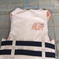 JET PILOT ライフジャケット ベージュ/オレンジの画像