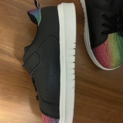 未使用　21.0cm 靴　レインボー　スニーカーの画像