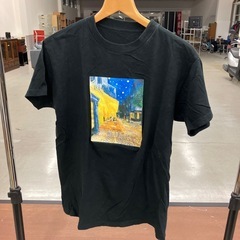 HA2502-193 ゴッホ "夜のカフェテラス"Tシャツ ブラ...