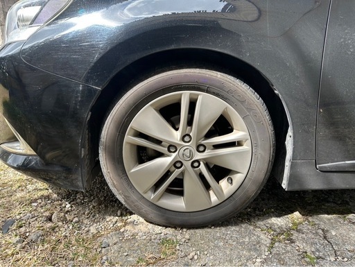 タイヤ付き純正ホイール4本セット レクサスHS ANF10 17×7J +39 114.3