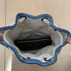 レオパード 巾着型 ショルダーバックの画像