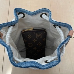 レオパード 巾着型 ショルダーバックの画像