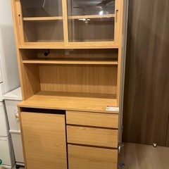 食器棚【無印良品】木製カップボード・幅88cm