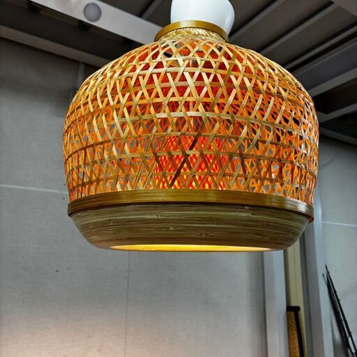  22331  竹製ペンダントライト ミステルフルト IKEA   ◆大阪市内・東大阪市他 6,000円以上ご購入で無料配達いたします MISTERHULT ミステルフルト ペンダントランプ, 竹/ハンドメイド, 45 cm 