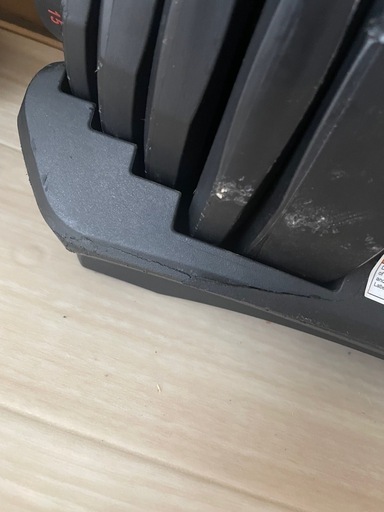 ダンベル 可変式 40kg 黒 赤