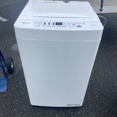 北九州市内配送無料　保証付き ハイセンス 4．5kg全自動洗濯機 オリジナル ホワイト HW-E4503