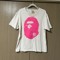 A BATHING APE エイプヘッド Tシャツ ピンク Lサイズ