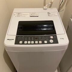 取引中　2020年製　Hisense 5.5kg　洗濯機　無料で...