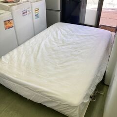 【リサイクルショップ ピカソ 小松原】🛏️✨【極美品】セミダブルすのこベッド＆マットレスセット ホワイト ✨🛏️★4280★の画像