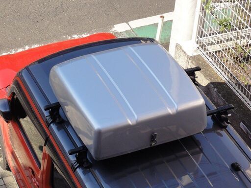 ルーフトランク　小型車　軽自動車　FRP製　頑丈　ルーフBOX　ルーフボックス　コンパクトタイプ　後開き