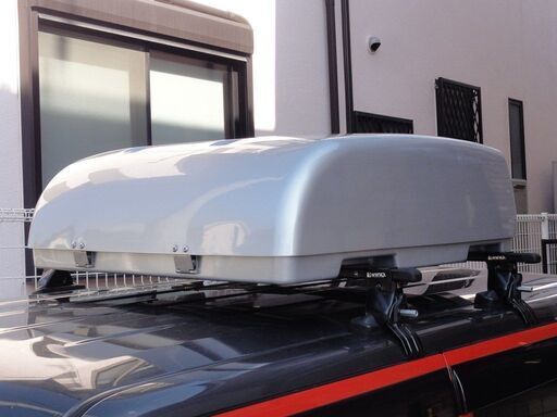 ルーフトランク　小型車　軽自動車　FRP製　頑丈　ルーフBOX　ルーフボックス　コンパクトタイプ　後開き