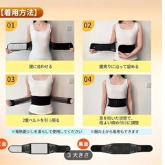 新品　温熱サポーター　腰用サポーターの画像