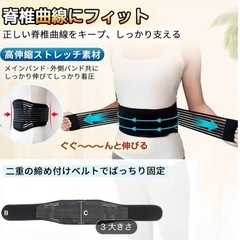 新品　温熱サポーター　腰用サポーターの画像