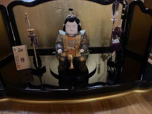 中古の木目込五月人形　引き取り限定