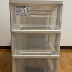 3段 収納ケース　衣装ケースの画像