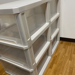 3段 収納ケース　衣装ケースの画像