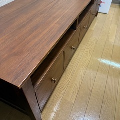 テレビ台　チーク材の画像