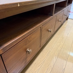 テレビ台　チーク材の画像