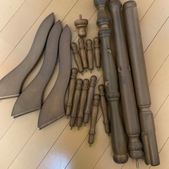 ハンガーラック　木製　180cm分割可能の画像