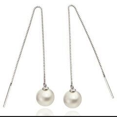 ≒j→→→m17-33/大粒パールアメリカンピアスC＊Bの画像