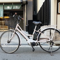 大阪府 ヤマハ 電動アシスト自転車 ピンク シティタイプ