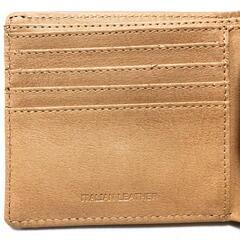 【PESCAROLO】イタリアンレザー2つ折り財布（ブラック）の画像