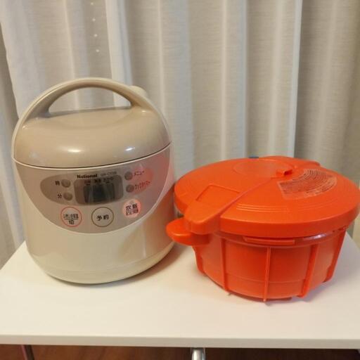 【MEYER】電子レンジ圧力鍋（ほぼ未使用）＆３合炊飯ジャー